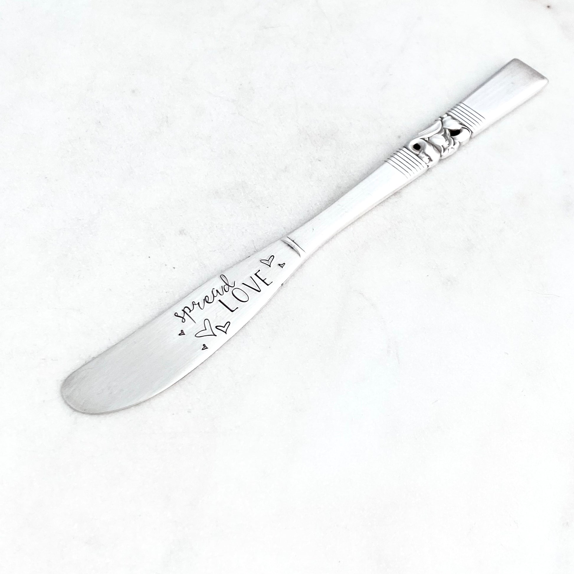 Spread Love, Hand Stamped Vintage Spreader Spreaders callistafaye   