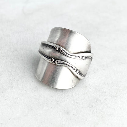 Silvery Mist 1955, Custom Size, Saddle Ring, Vintage Spoon Ring Rings callistafaye   