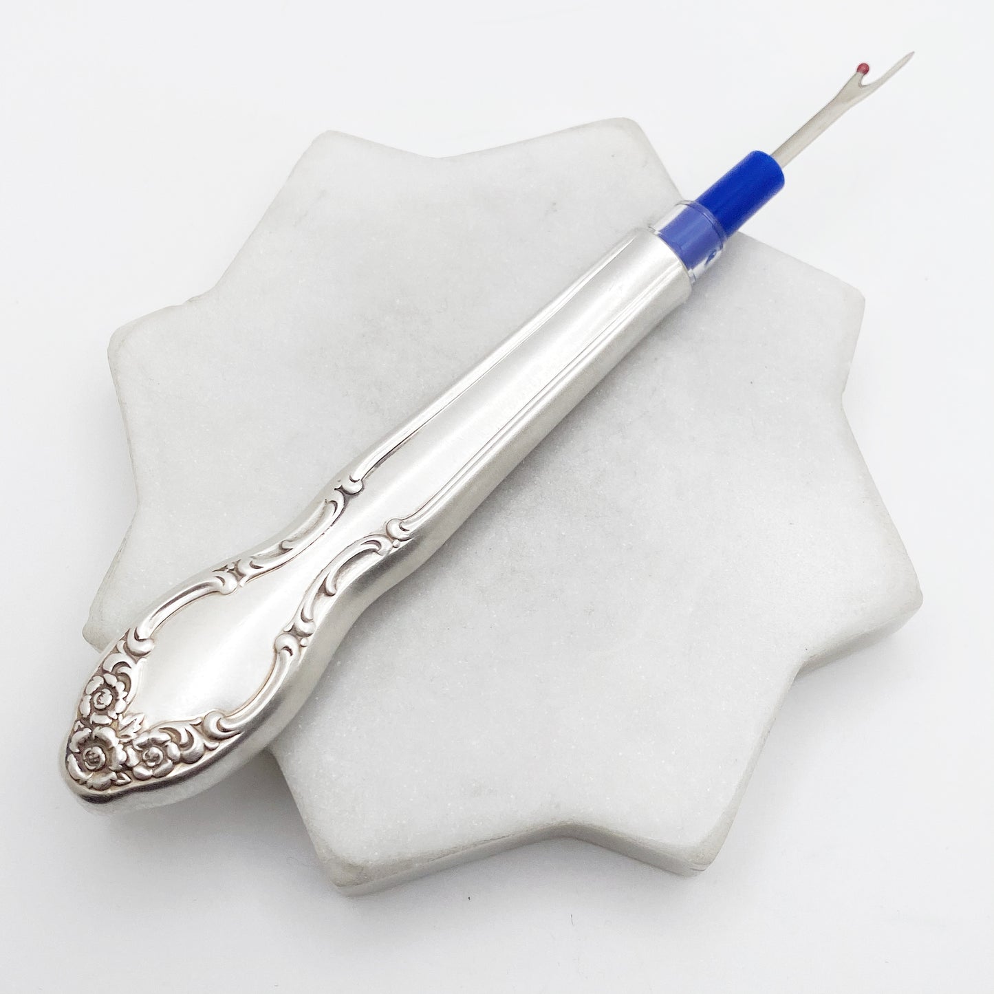 Silvery Mist 1955, Seam Ripper, Vintage Sewing Accessory, Antique Quilting Tool Seam Ripper callistafaye