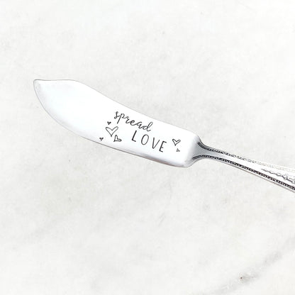 Spread Love, Hand Stamped Vintage Spreader Spreaders callistafaye   