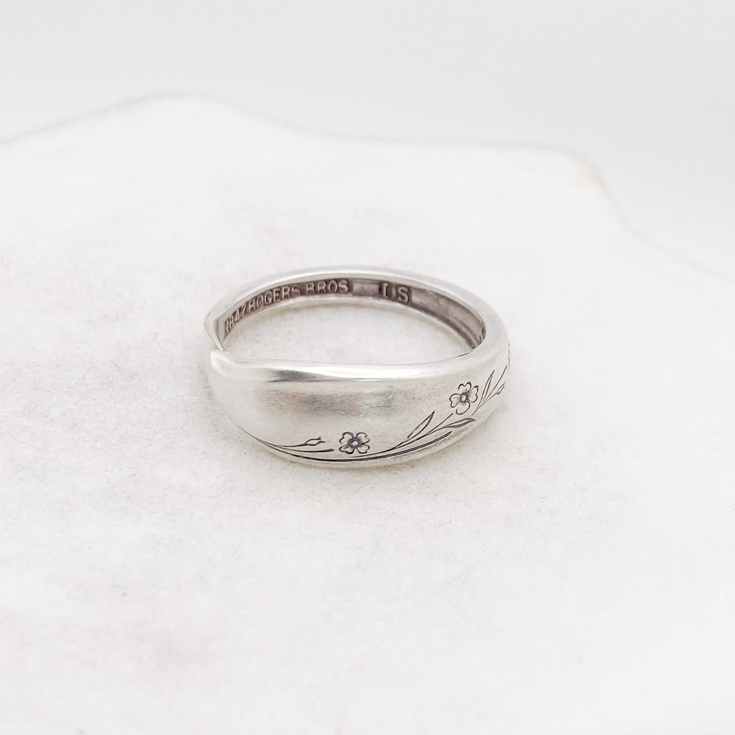 Tiny Springtime 1957, Custom Size, Demi Spoon Ring, Vintage Spoon Ring Rings callistafaye