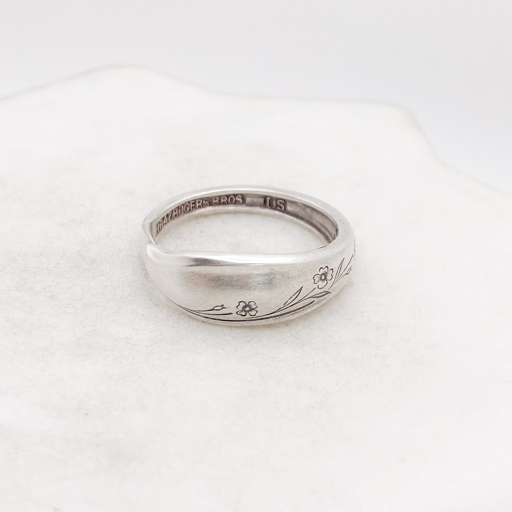 Tiny Springtime 1957, Custom Size, Demi Spoon Ring, Vintage Spoon Ring Rings callistafaye