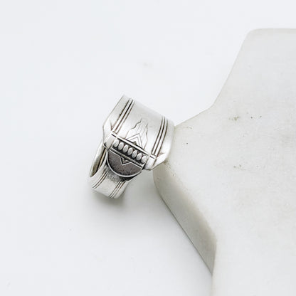 Barbara 1931, Custom Size Spoon Ring, Vintage Silverware Ring Rings callistafaye