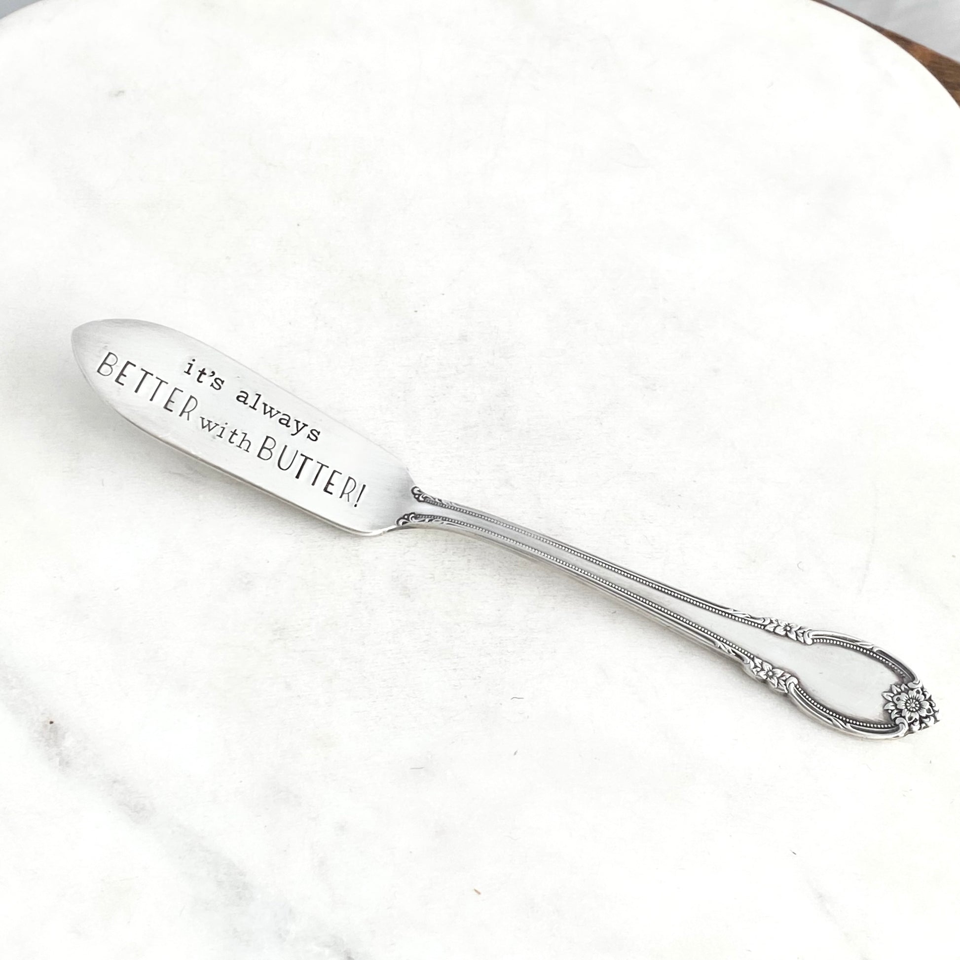 It’s Always Better with Butter, Hand Stamped Vintage Spreader Spreaders callistafaye   