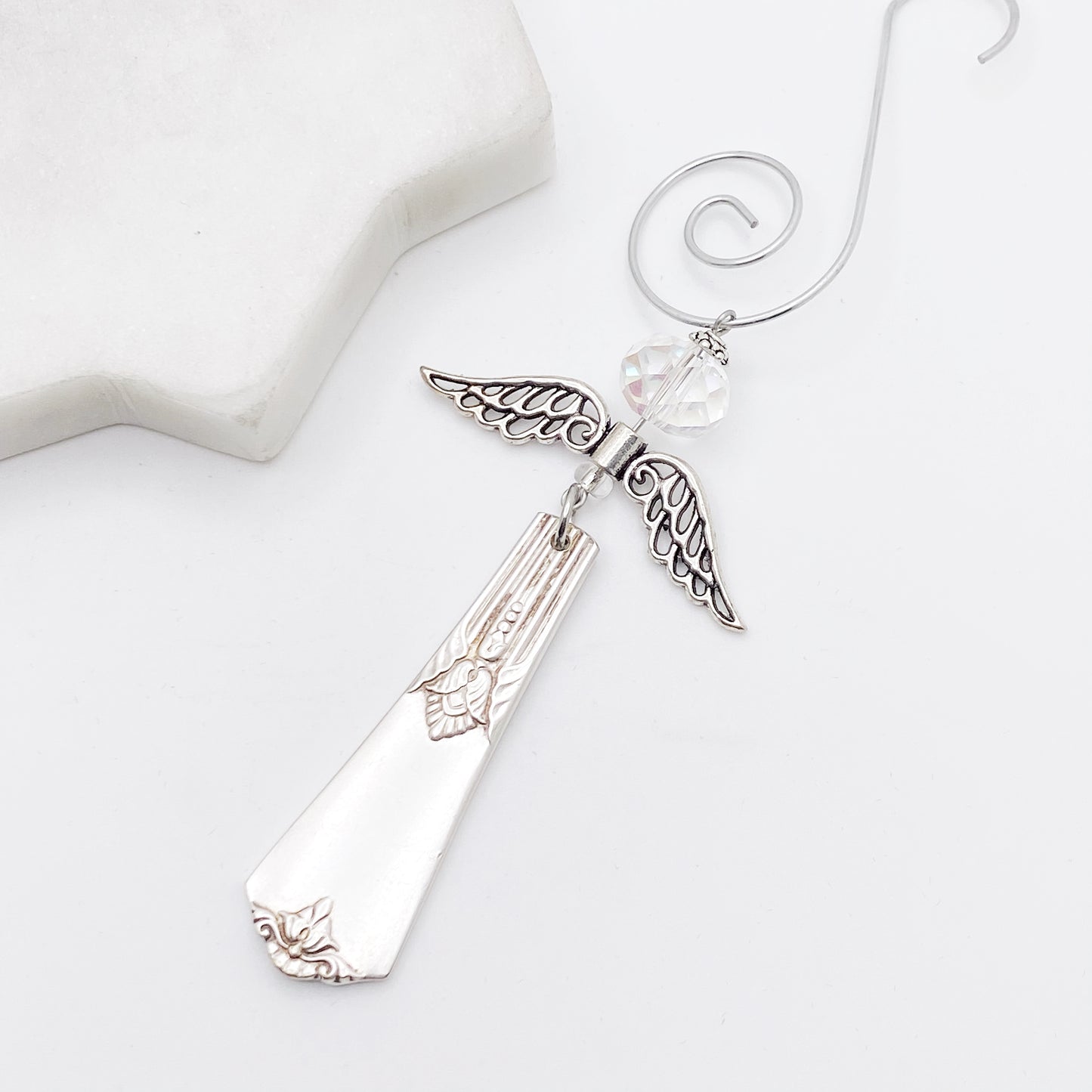 Angel Ornament, Guild-Cadence 1932, Hand Stamped Vintage Spoon Ornament Ornaments callistafaye   