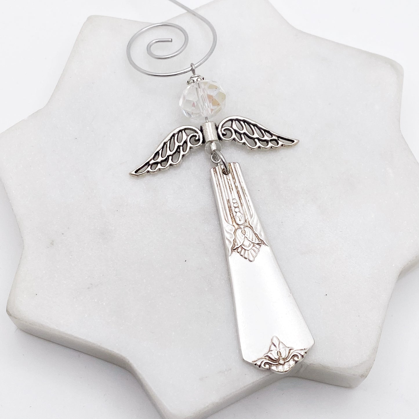 Angel Ornament, Guild-Cadence 1932, Hand Stamped Vintage Spoon Ornament Ornaments callistafaye   