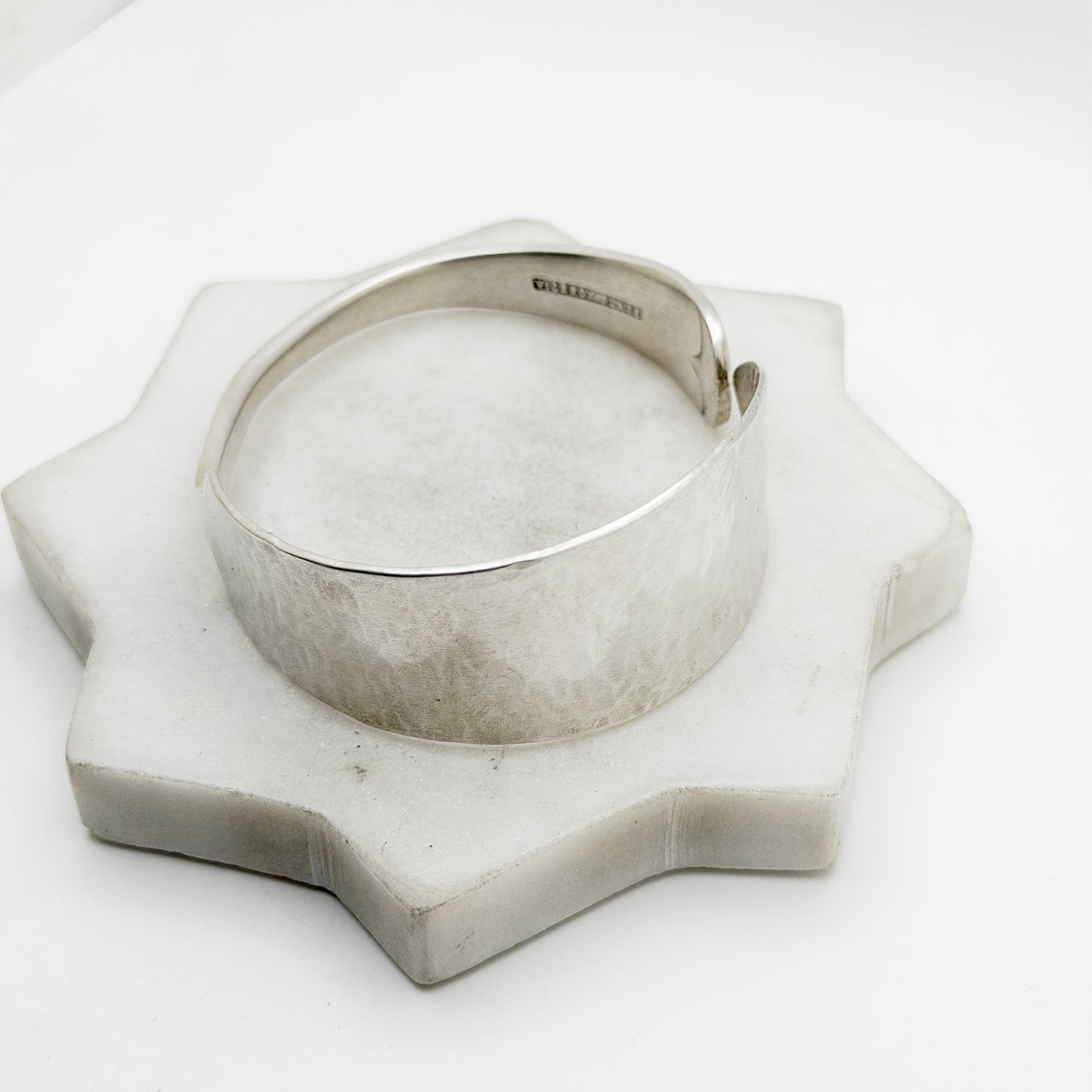 Viceroy Butter Spreader, Bangle Bracelet, Hammered Vintage Silverware, Butter Knife Bangle Bracelet Bracelets callistafaye