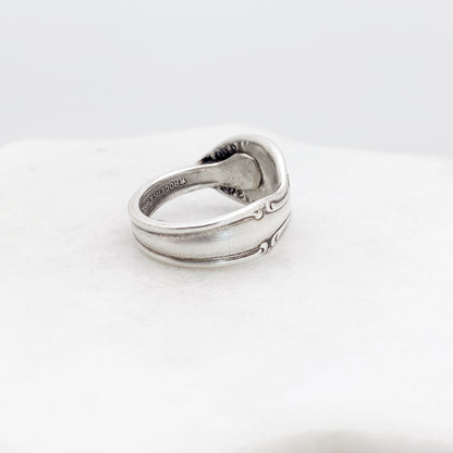 Tiny Silvery Mist 1955, Custom Size, Demi Spoon Ring, Vintage Spoon Ring Rings callistafaye