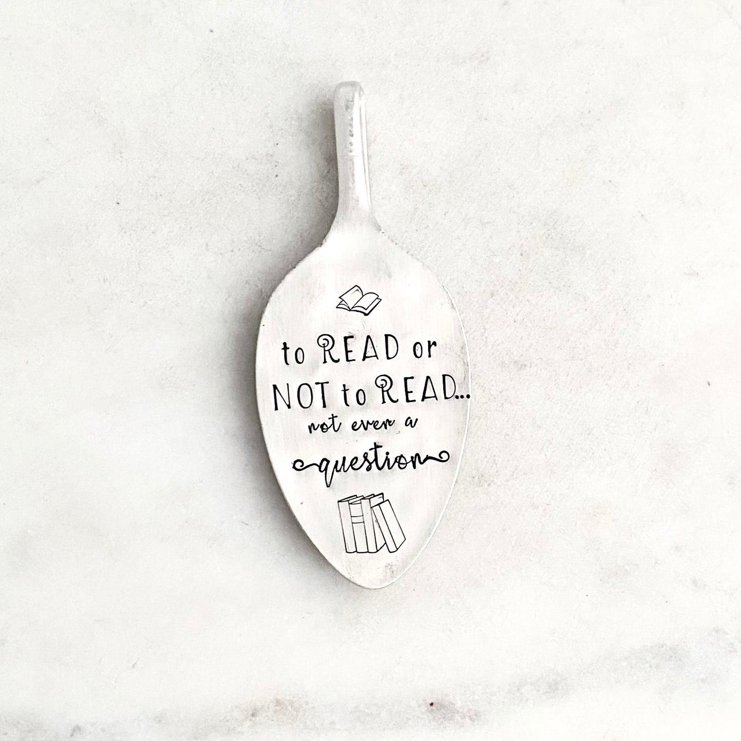 To Read or Not to Read, Not Even a Question, Vintage Spoon Bookmark Bookmarks callistafaye   