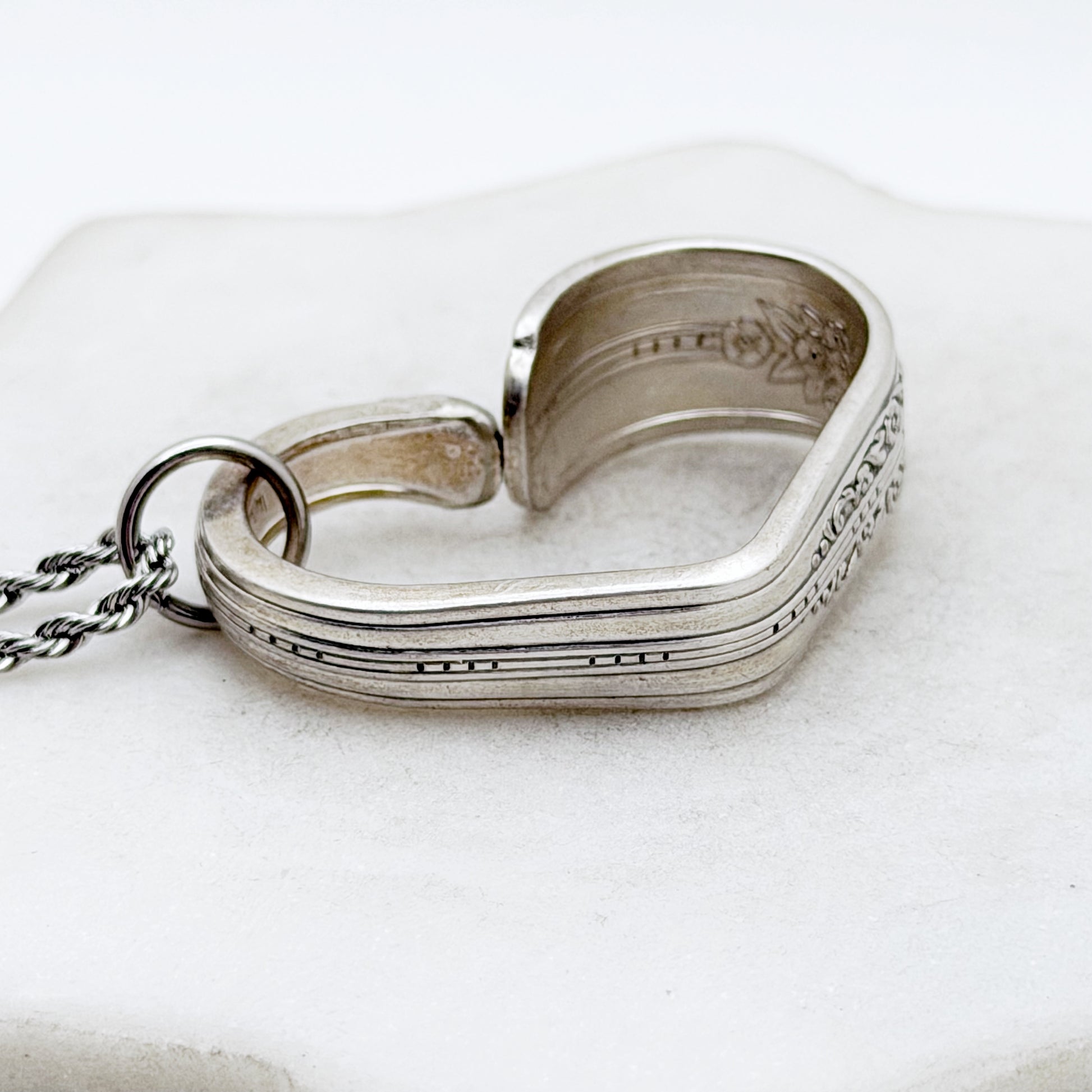 Celebrity - Wild Rose 1939, Floating Heart, Vintage Spoon Jewelry Hearts callistafaye