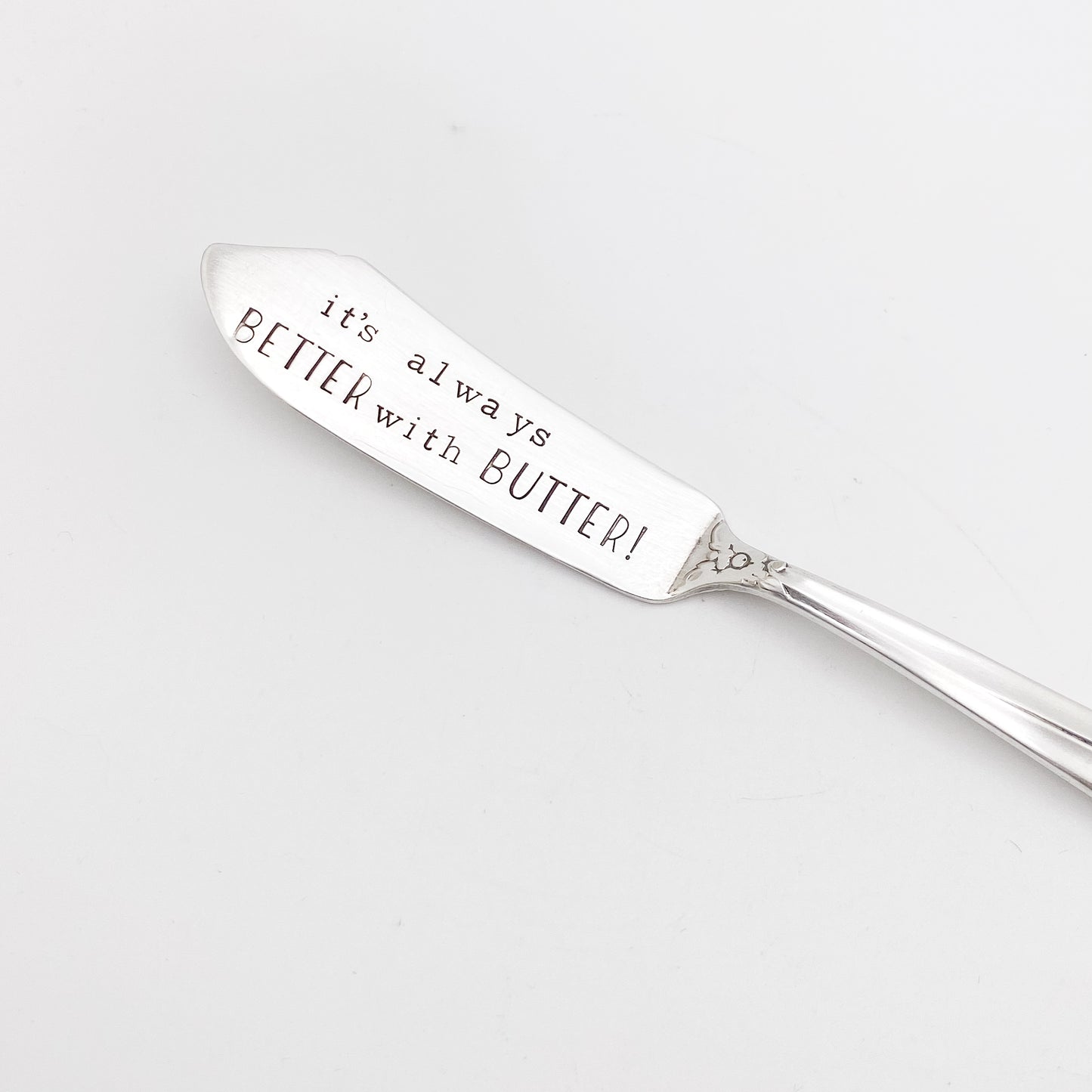 It’s Always Better with Butter, Hand Stamped Vintage Spreader Spreaders callistafaye