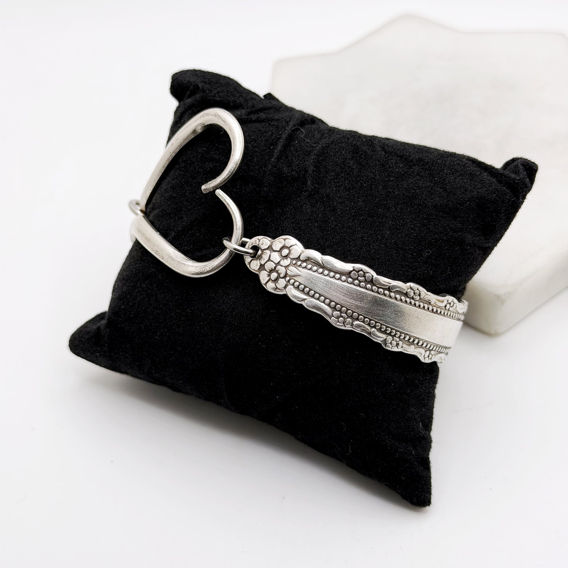 Royal Lace 1973, RARE Curly Fork Heart Bracelet, Vintage Spoon Handle, Vintage Fork Bracelet Bracelets callistafaye