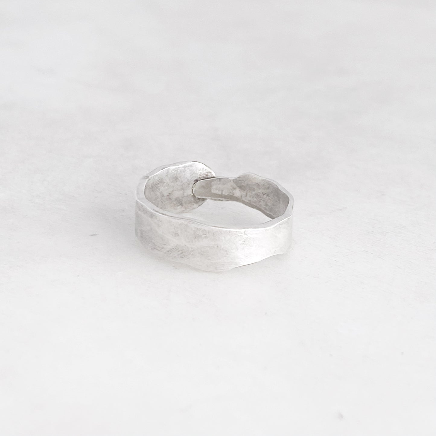 Fork Tine Ring, Hammered Stacking Ring, Reversible Ring Rings callistafaye   