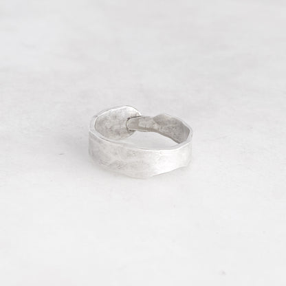 Fork Tine Ring, Hammered Stacking Ring, Reversible Ring Rings callistafaye   