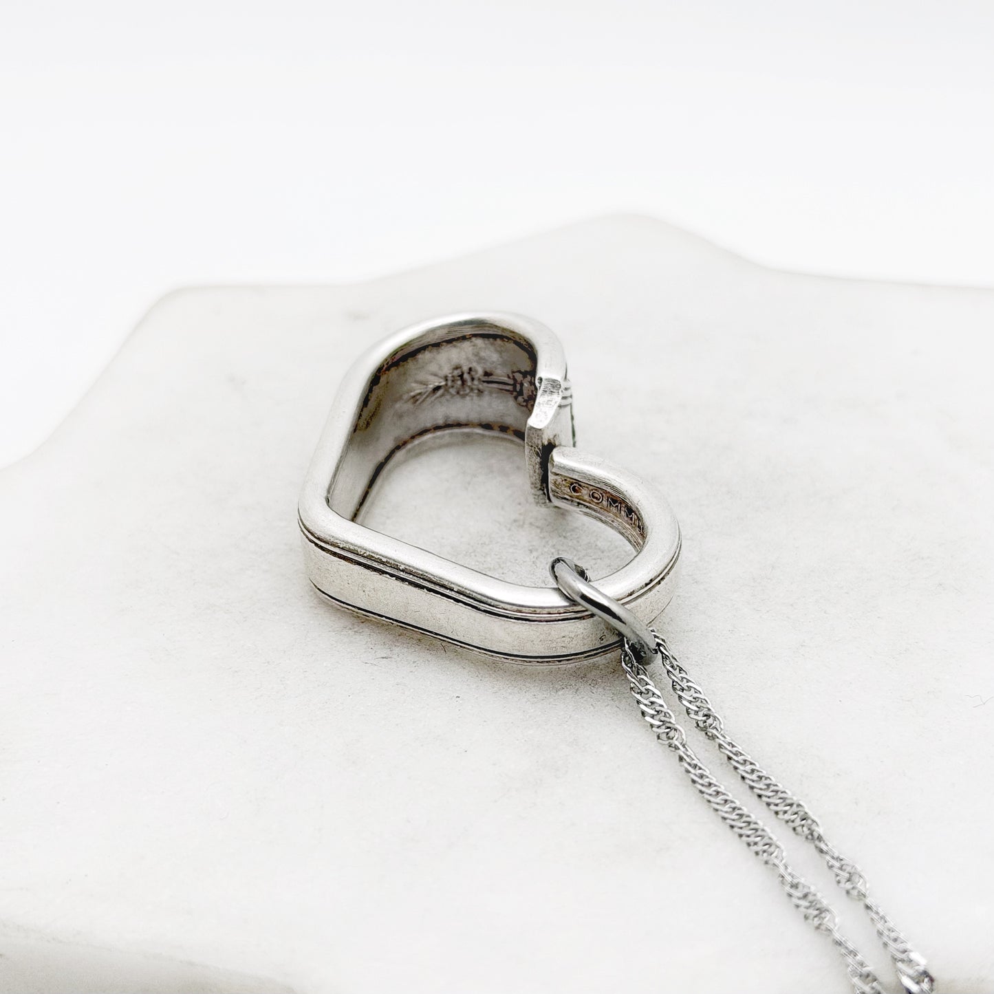 Milady 1940, Small Floating Heart, Vintage Spoon Jewelry Hearts callistafaye