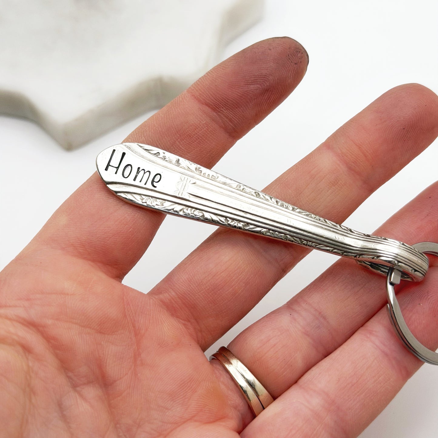 Home, Spoon Handle Keychain Keychains callistafaye