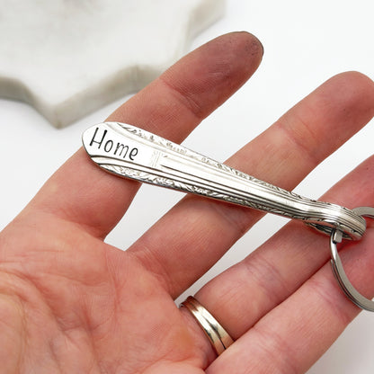 Home, Spoon Handle Keychain Keychains callistafaye