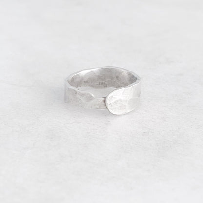 Fork Tine Ring, Hammered Stacking Ring, Reversible Ring Rings callistafaye   