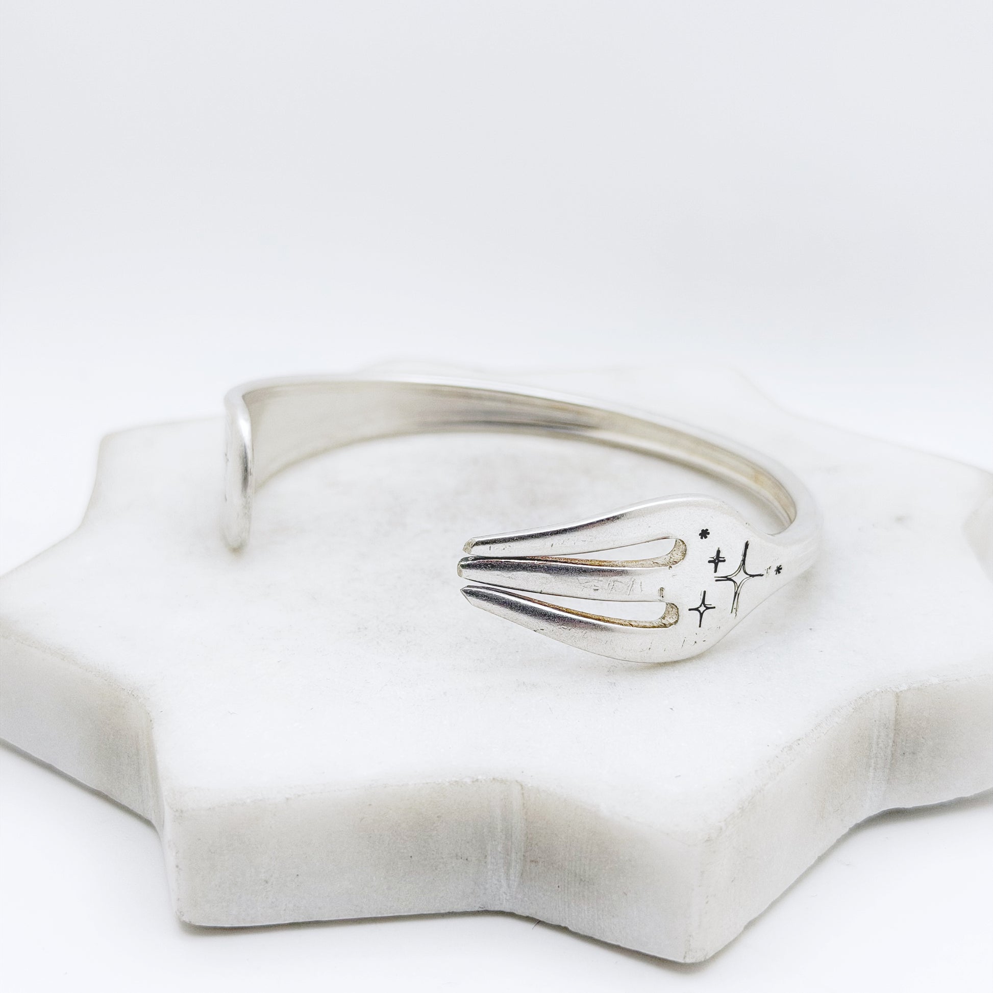 Starry Night, Pacific 1920, Oneida Hotel, Cocktail Fork Cuff Bracelet, Vintage Seafood Fork Bracelet Bracelets callistafaye