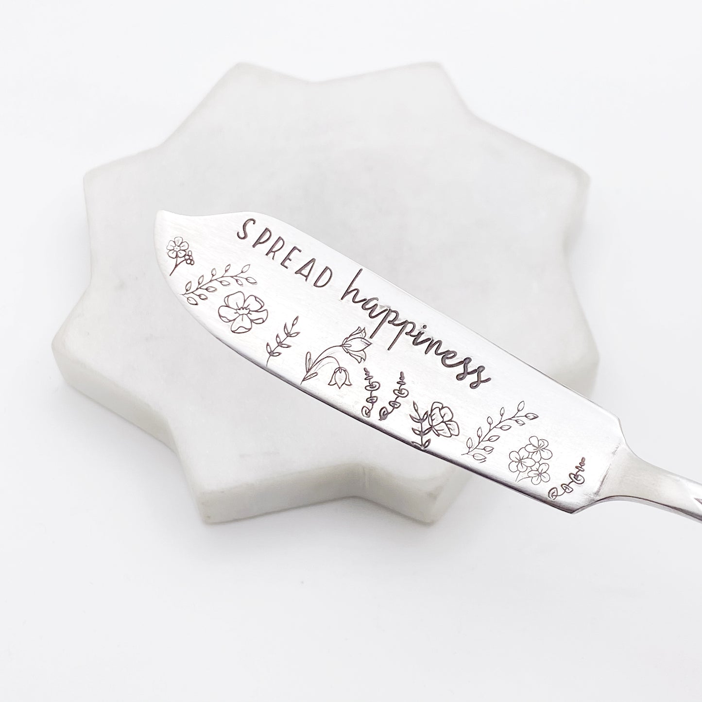 Spread Happiness, Hand Stamped Vintage Spreader Spreaders callistafaye