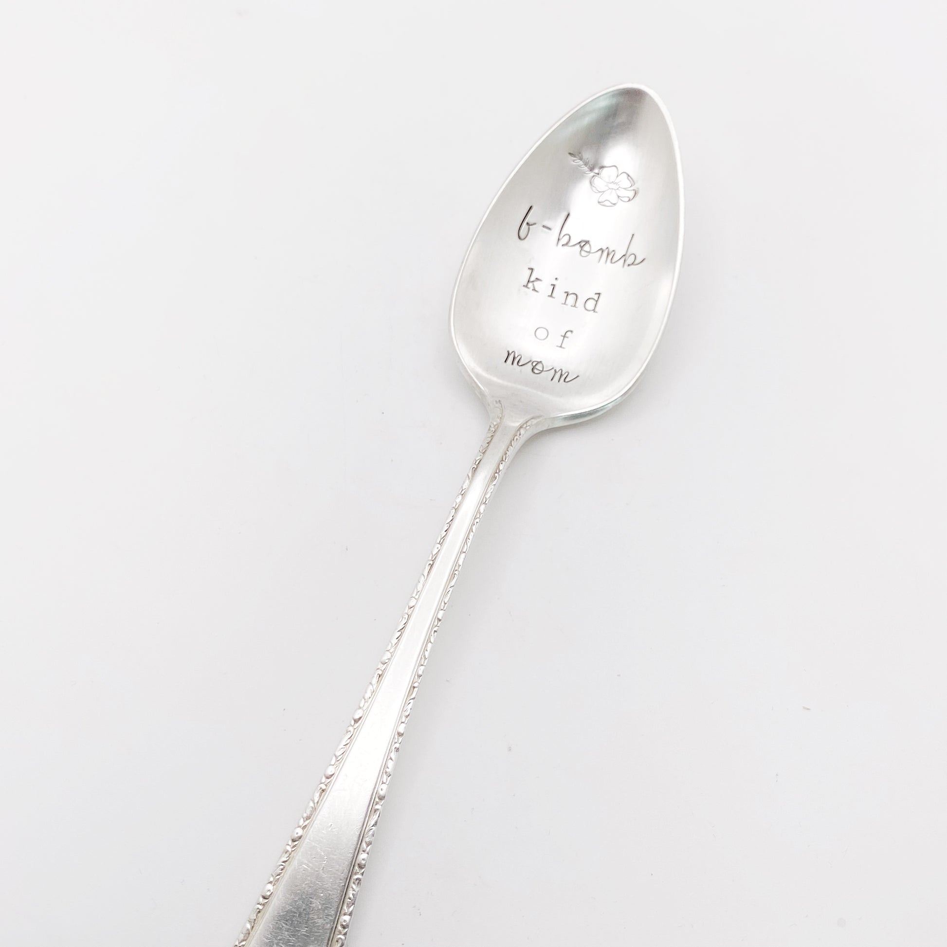 F-Bomb Kind Of Mom, Hand Stamped Vintage Spoon Spoons callistafaye