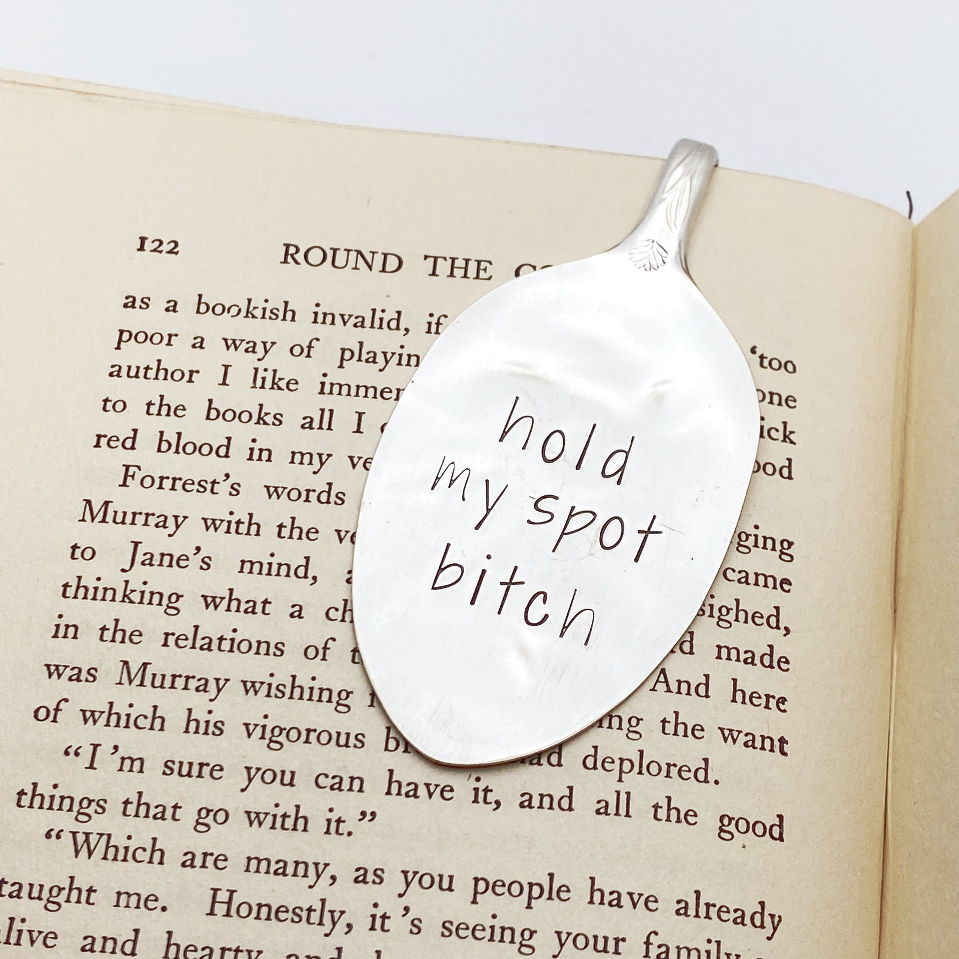 Hold My Spot Bitch, Vintage Spoon Bookmark Bookmarks callistafaye   