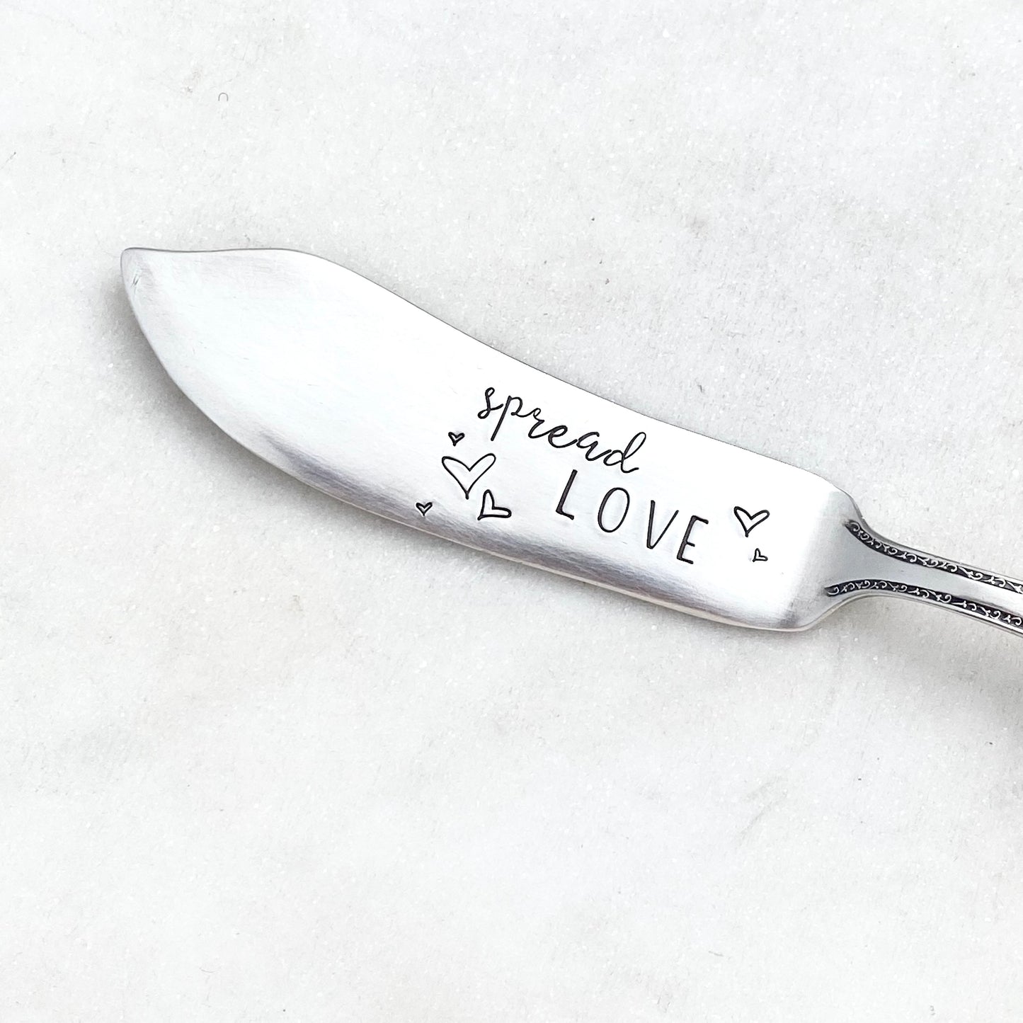 Spread Love, Hand Stamped Vintage Spreader Spreaders callistafaye   