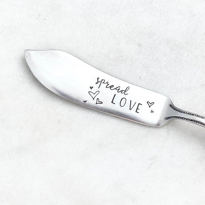 Spread Love, Hand Stamped Vintage Spreader Spreaders callistafaye   