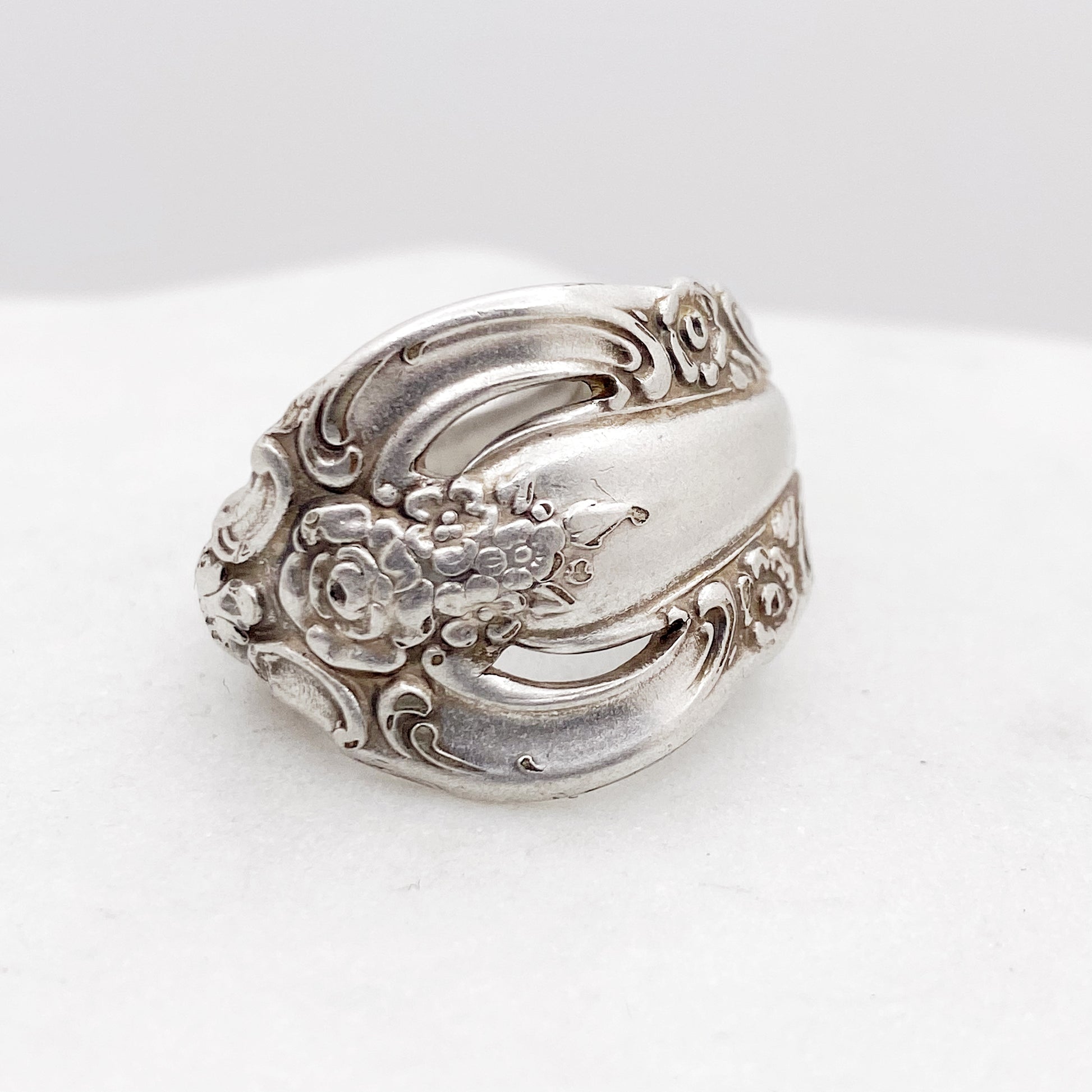 Silver Artistry 1965, Custom Size Spoon Ring, Vintage Silverware Ring Rings callistafaye   