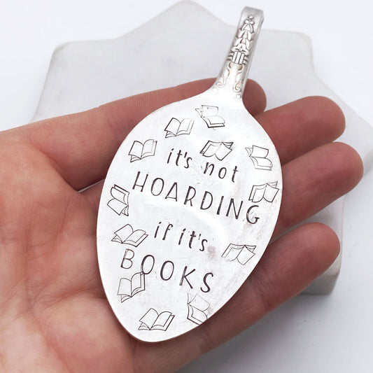It's Not Hoarding if it's Books, Vintage Spoon Bookmark Bookmarks callistafaye   