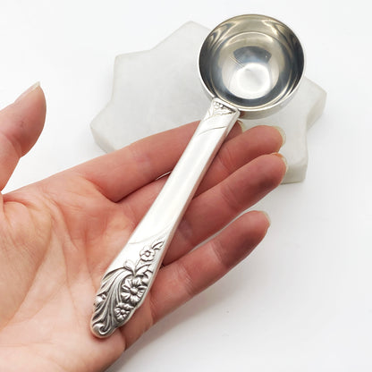 Evening Star 1950, Coffee Measuring Spoon, Vintage Silverware Scoop Scoop callistafaye