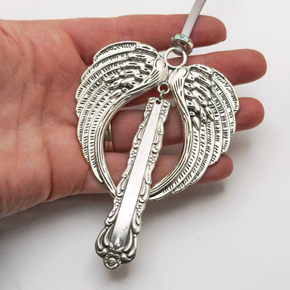 Large Angel Ornament, Bellfontaine 1973 RARE, Hand Stamped Vintage Spoon Ornament Ornaments callistafaye