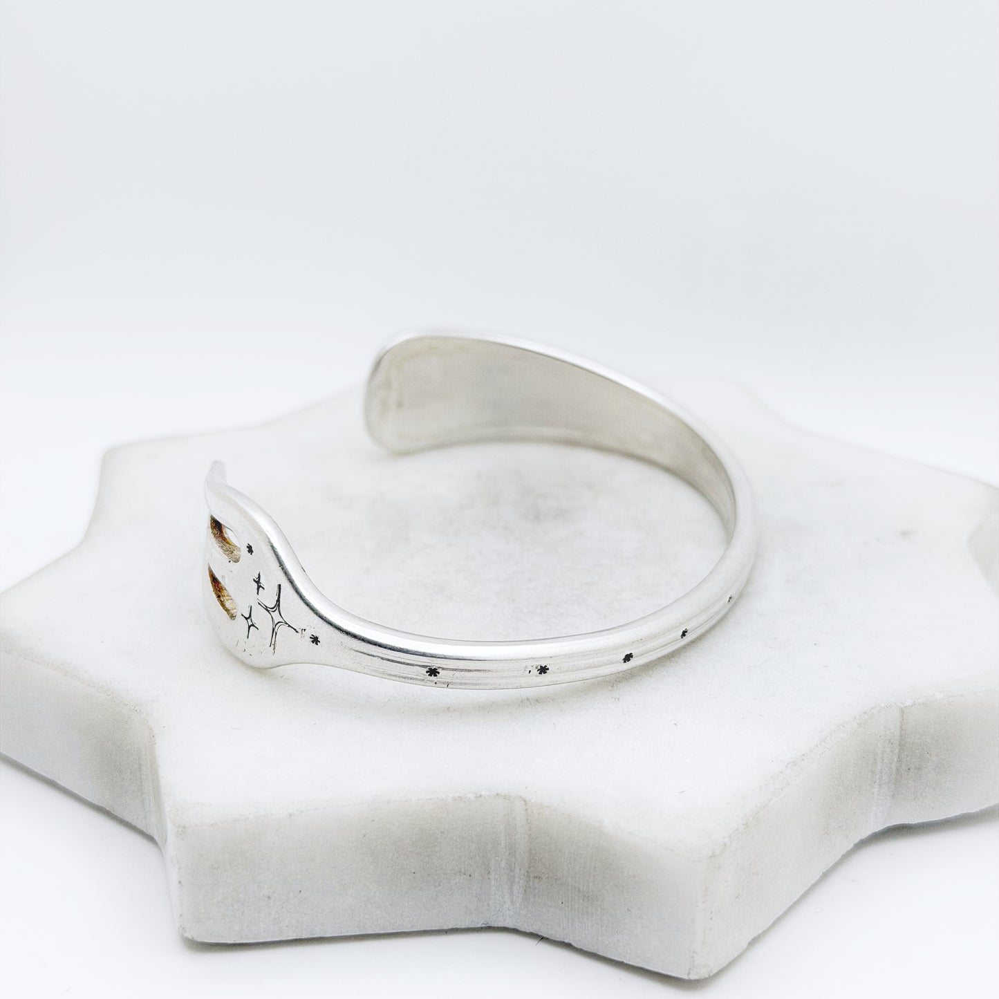 Starry Night, Pacific 1920, Oneida Hotel, Cocktail Fork Cuff Bracelet, Vintage Seafood Fork Bracelet Bracelets callistafaye