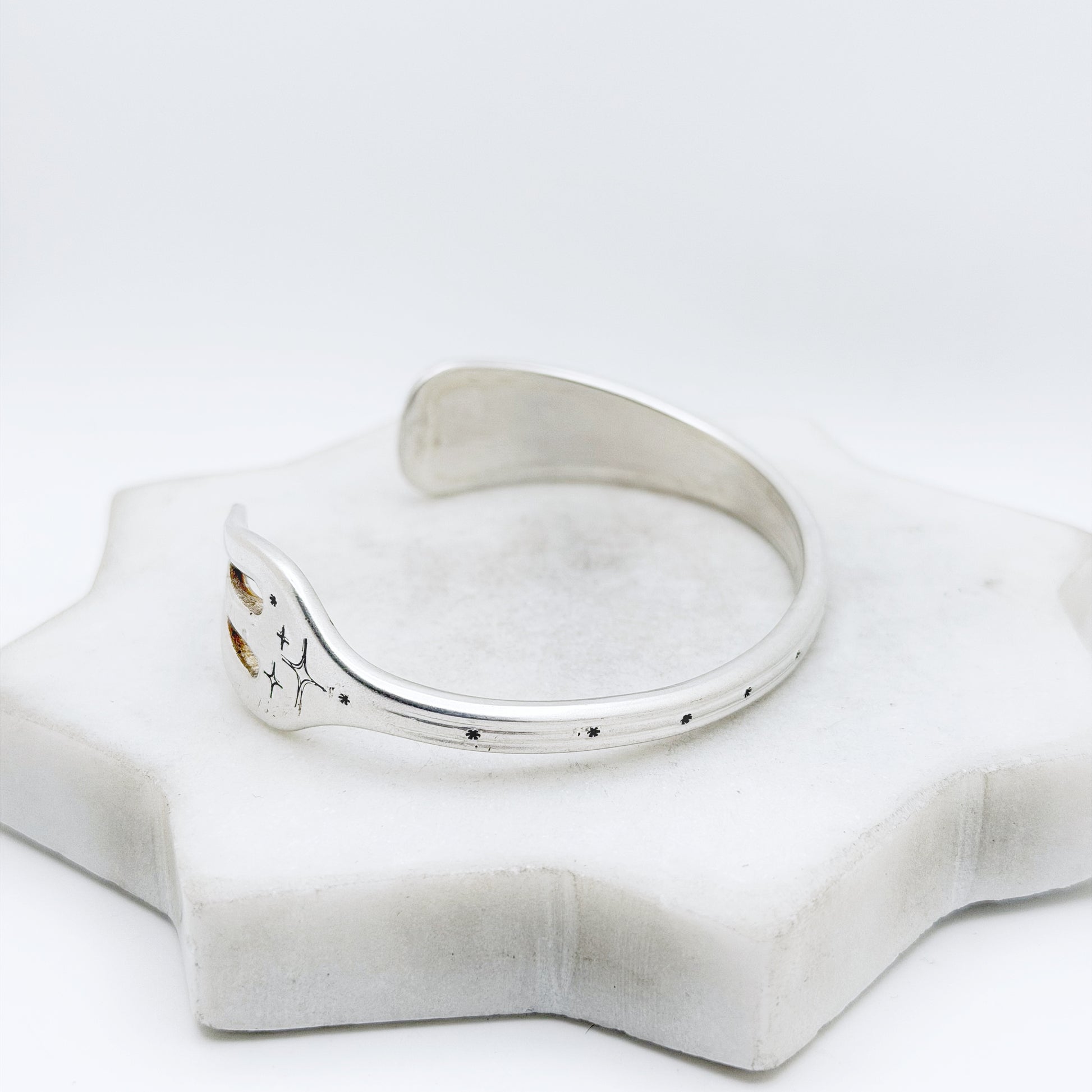 Starry Night, Pacific 1920, Oneida Hotel, Cocktail Fork Cuff Bracelet, Vintage Seafood Fork Bracelet Bracelets callistafaye