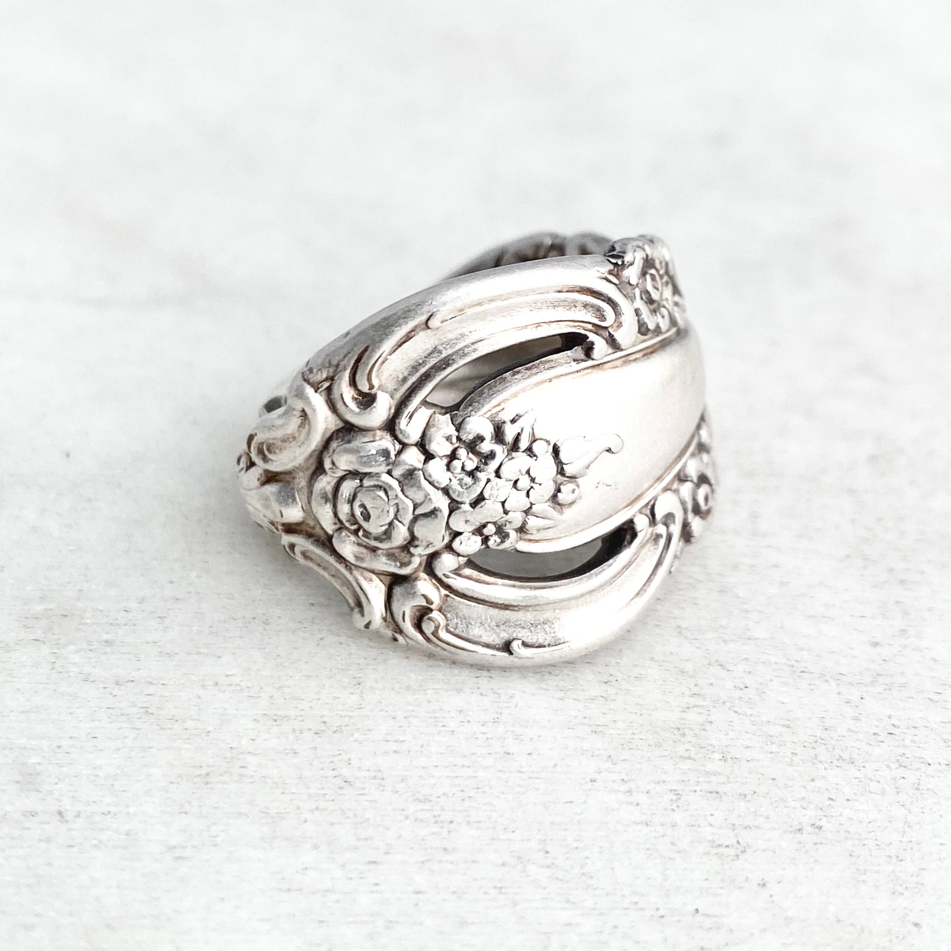 Silver Artistry 1965, Custom Size Spoon Ring, Vintage Silverware Ring Rings callistafaye   