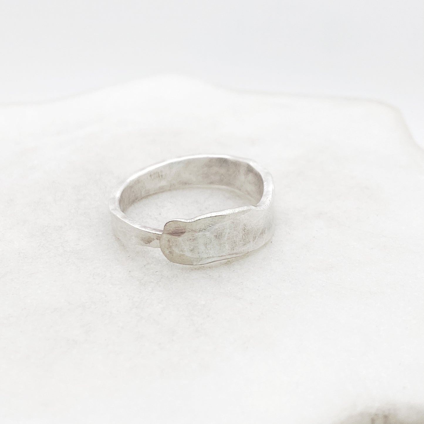 Fork Tine Ring, Hammered Stacking Ring, Reversible Ring Rings callistafaye