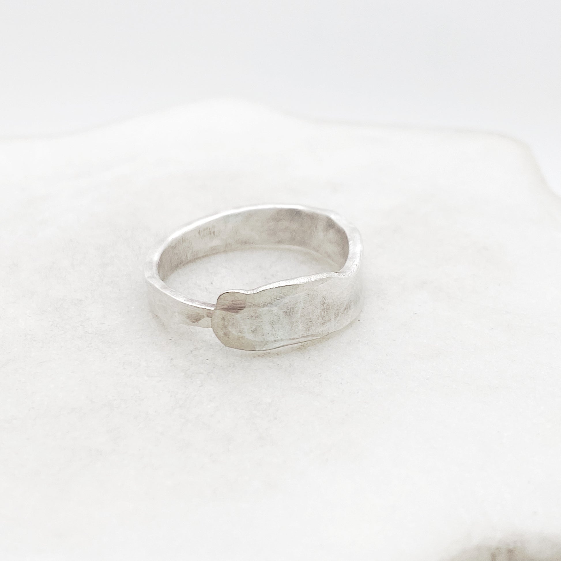 Fork Tine Ring, Hammered Stacking Ring, Reversible Ring Rings callistafaye