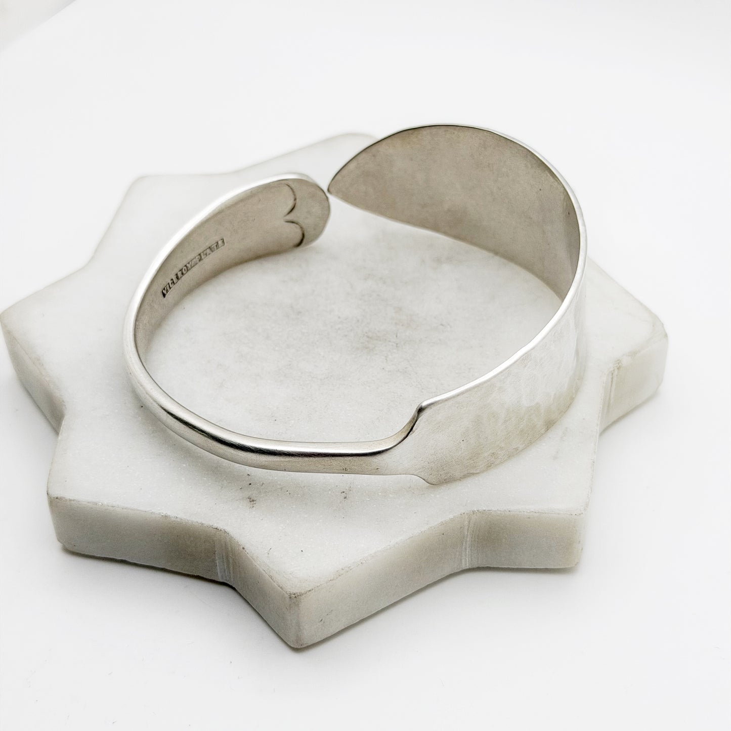 Viceroy Butter Spreader, Bangle Bracelet, Hammered Vintage Silverware, Butter Knife Bangle Bracelet Bracelets callistafaye