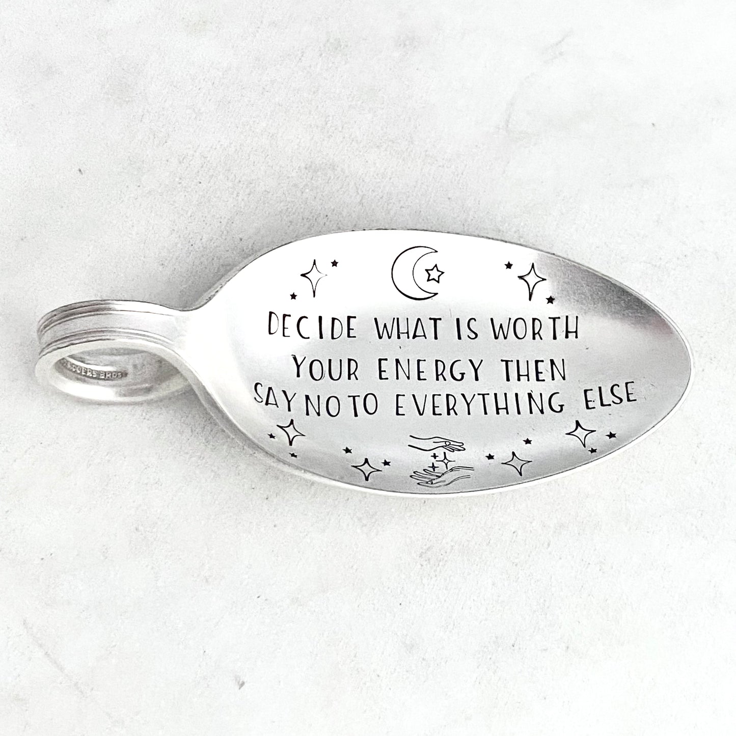 Decide What is Worth Your Energy Then Say No to Everything Else, Trinket Dish, Vintage Spoon Decor Trinket Dish callistafaye   