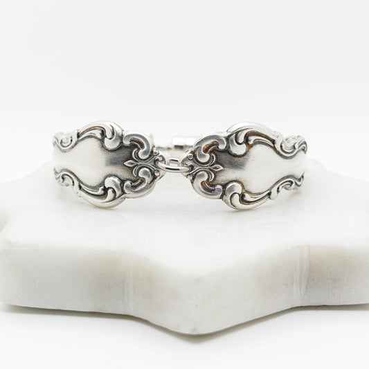 Modern Baroque 1969, Two-Part Spoon Bracelet, Vintage Spoon Handle, Vintage Spoon Bracelet Bracelets callistafaye