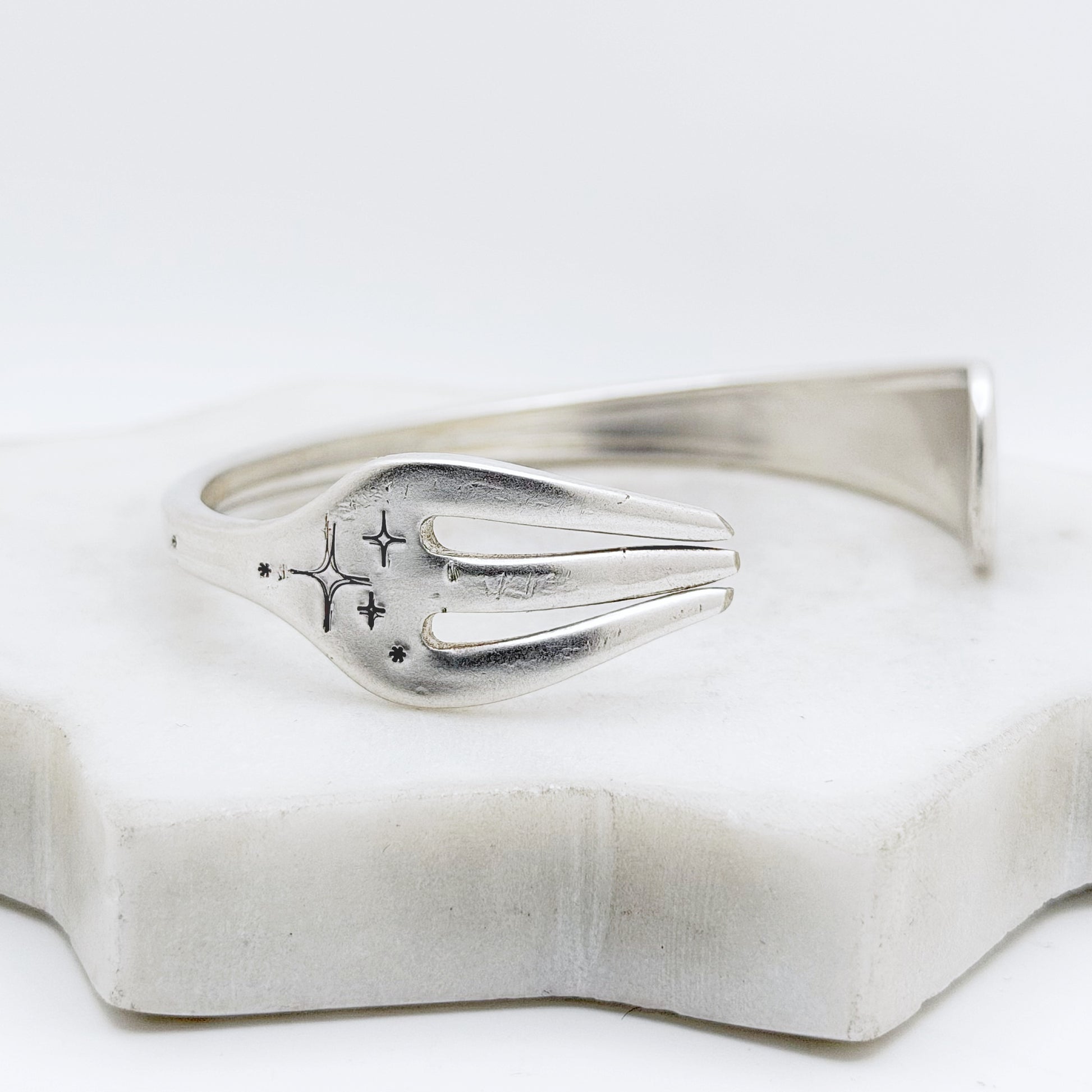 Starry Night, Pacific 1920, Oneida Hotel, Cocktail Fork Cuff Bracelet, Vintage Seafood Fork Bracelet Bracelets callistafaye