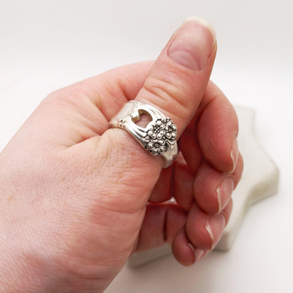 Eternally Yours 1941, Custom Size Spoon Ring, Vintage Silverware Ring Rings callistafaye