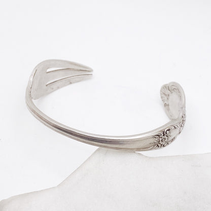Heritage 1953, Cocktail Fork Cuff Bracelet, Hand Stamped Vintage Seafood Fork Bracelets callistafaye