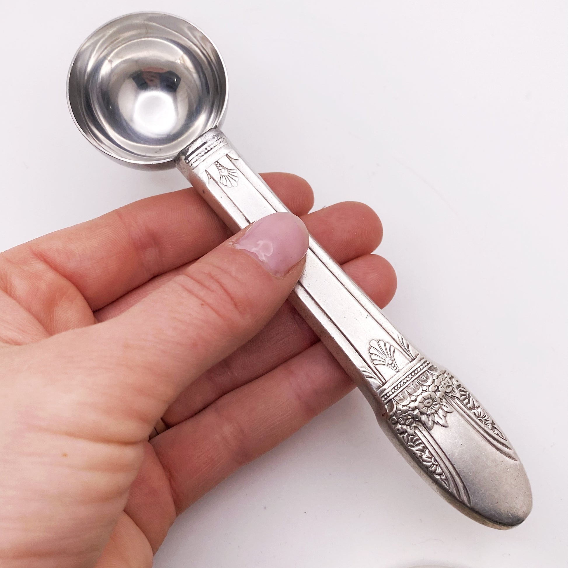 First Love 1937, Tea Measuring Spoon, Vintage Silverware Scoop Scoop callistafaye