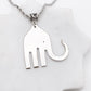 Elefork Necklace, Elephant Fork Pendant, Vintage Silverware Jewelry Necklaces callistafaye c  