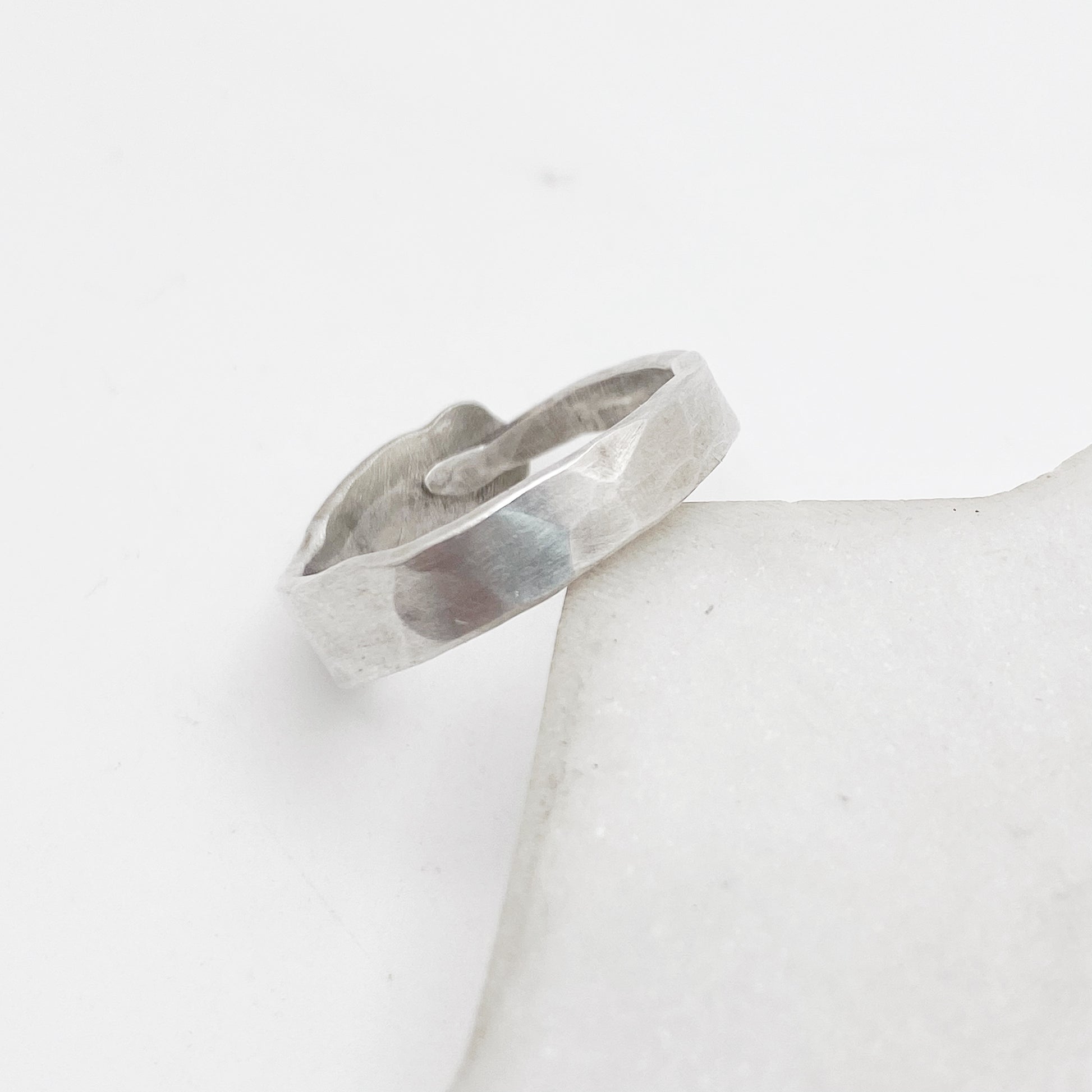 Fork Tine Ring, Hammered Stacking Ring, Reversible Ring Rings callistafaye