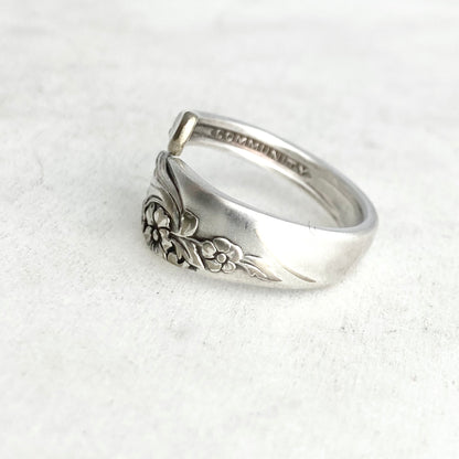 Tiny Evening Star 1950, Custom Size, Spiral Demi Spoon Ring, Vintage Spoon Ring Rings callistafaye   