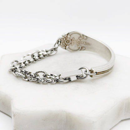 Plantation (Roses) 1948, Half Chain Bracelet, Vintage Spoon Handle, Antique Spoon Bracelet Bracelets callistafaye