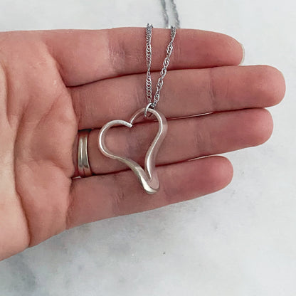 Small Fork Tine Heart, Small Floating Heart, Vintage Silverware Jewelry Hearts callistafaye   