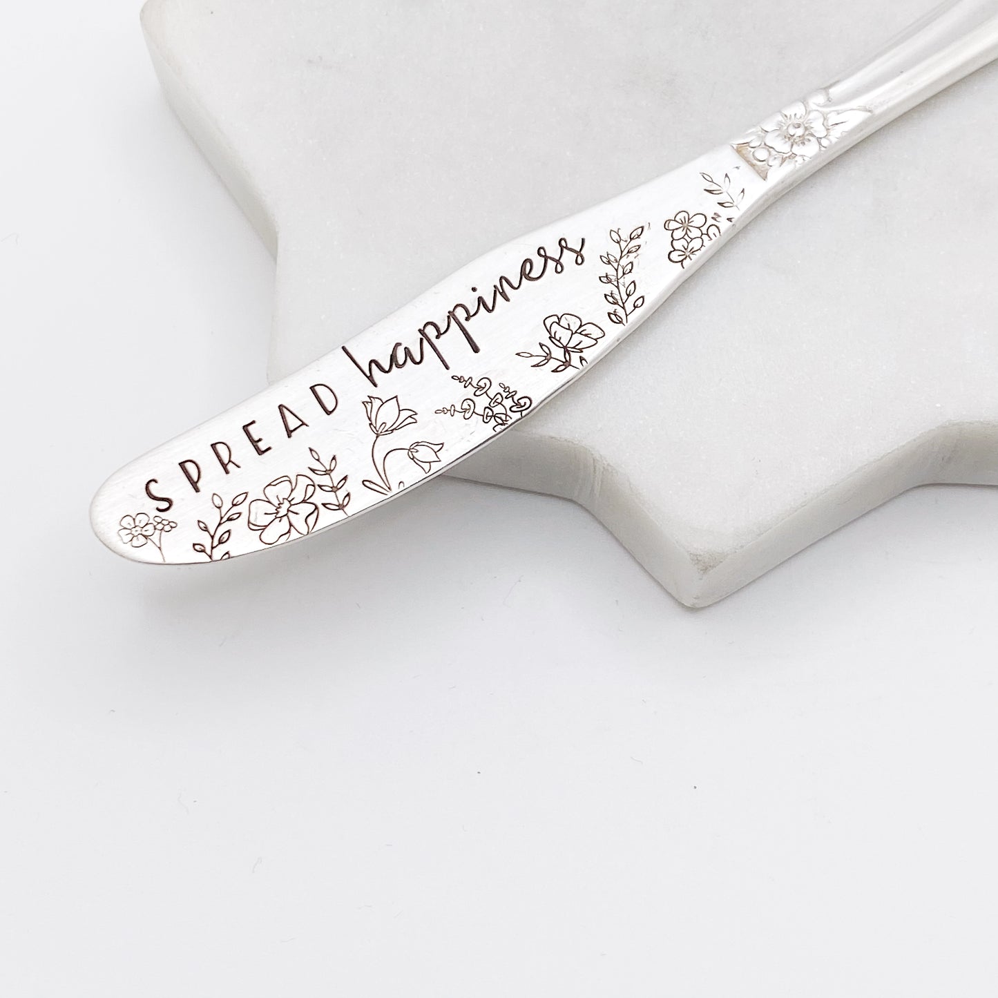 Spread Happiness, Hand Stamped Vintage Spreader Spreaders callistafaye   